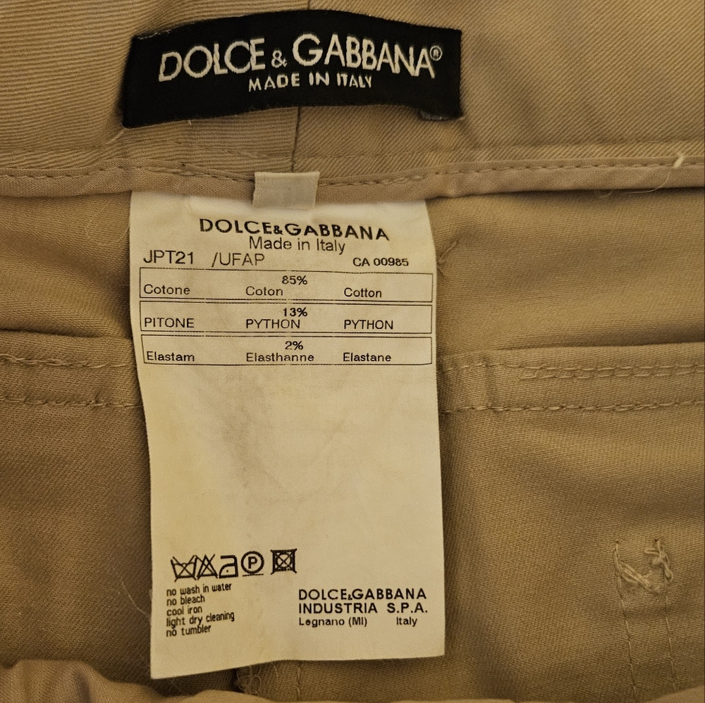 Dolce & Gabbana Python Pants, Please Read Descrip… - image 2